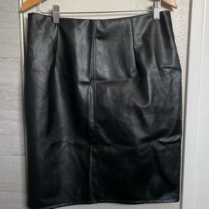 Leather Skirt SHEIN